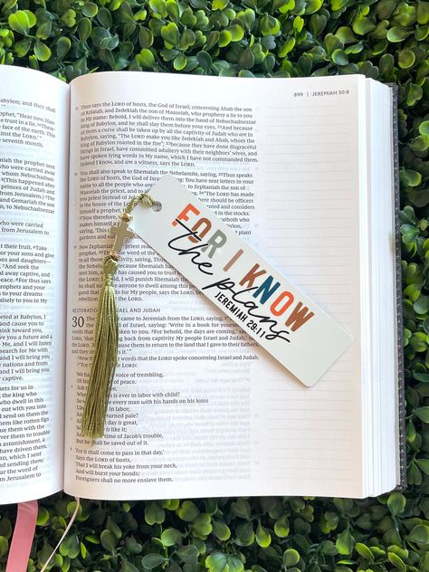 Bookmark with charm and tassel. Bookmark measures approximately 4.5inches x 1inch not including tassel.  Image is sublimated on bookmark. Sublimation Bookmark Ideas, Christian Book Marks, Cricut Bookmarks, Faith Based Books, Christian Bookmarks, Happy Crafts, Briar Patch, Bible Cards, Business Things