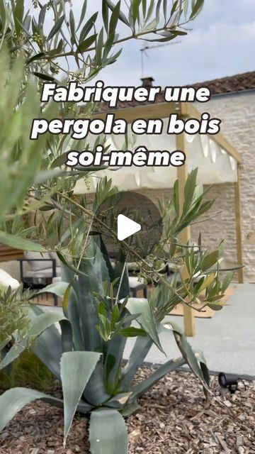 Charlène Morin on Instagram: "Pour un budget de 300 €, vous pourrez construire vous-même une pergola en bois. Les journées ensoleillés vont arriver rapidement et cela peut vous être utile pour aménager vos extérieurs. Alors, ce soir, je vous repartage les étapes de la fabrication. Dimension : 4m x 3,80m x H2,40 m.   Pour cela, il vous faudra :  - 4 poteaux carré 9cmx9cmx2,40m @leroymerlin  - 7 pannes 60x145mmx4,00m @leroymerlin  - Couper 4 pannes pour la structure a 3,80m puis 3 pannes intermédiaire à 3,69m.  - Fixer les 4 pannes ensemble pour la structure a l’aide de Vis puis fixer les 3 pannes intermédiaires au milieu. - Pour finir, viser les poteaux ensembles   💭 Nous avons rajouter des toiles coulissantes sur filins acheté sur @amazon.fr (+ d’infos en story à la une)  Vous aimez le re Pergola Diy, Diy Pergola, Exterior Decor, Pergola, Instagram, Pergolas