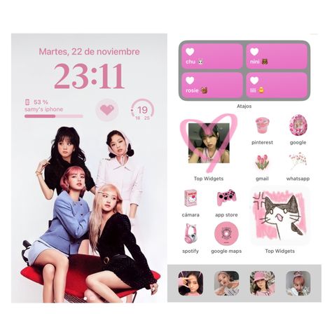 ios16 blackpink pink ideas Ios 16 Ideas, Pink Backround, Blackpink Pink, Pink Ideas, Adobe Lightroom Photo Editing, Ios App Iphone, Iphone Lockscreen Wallpaper, Iphone Home Screen Layout, Iphone Organization