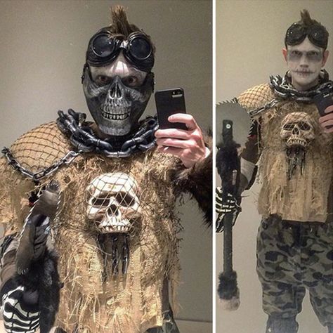 Made My Own Mad Max Costume From Scratch Mad Max Cosplay, Mad Max Costume, Max Costume, Post Apocalyptic Clothing, Best Diy Halloween Costumes, Bike Gang, Apocalyptic Clothing, Clever Halloween, Clever Halloween Costumes