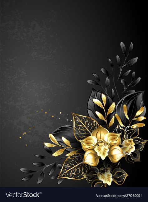 Iphone Background Roses, Gold Floral Wallpaper, Black Orchids, Gold And Black Background, Gold Design Background, Pink Floral Wallpaper, Dove Pictures, Gold Wallpaper Background, Wedding Card Frames