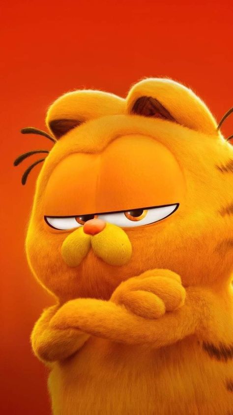 Cute Garfield Wallpaper, Garfield The Movie, Garfield Movie, Garfield Wallpaper, Garfield Images, Garfield The Cat, Garfield Cat, Happy New Year Wallpaper, One Punch Man Anime