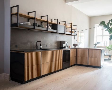 Dirty Kitchen Design, Dirty Kitchen, Industrial Kitchen Design, Desain Pantry, Loft Kitchen, Industrial Style Kitchen, Loft Design, Industrial Kitchen, Kitchen Furniture Design