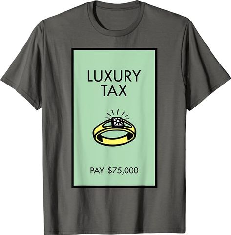 Amazon.com: Monopoly Luxury Tax Pay 75,000 Playing Card T-Shirt : Clothing, Shoes & Jewelry Kid Games, Logo T Shirts, Playing Card, Monopoly, Games For Kids, Tshirt Logo, Branded T Shirts, Shoes Jewelry, Top Styles