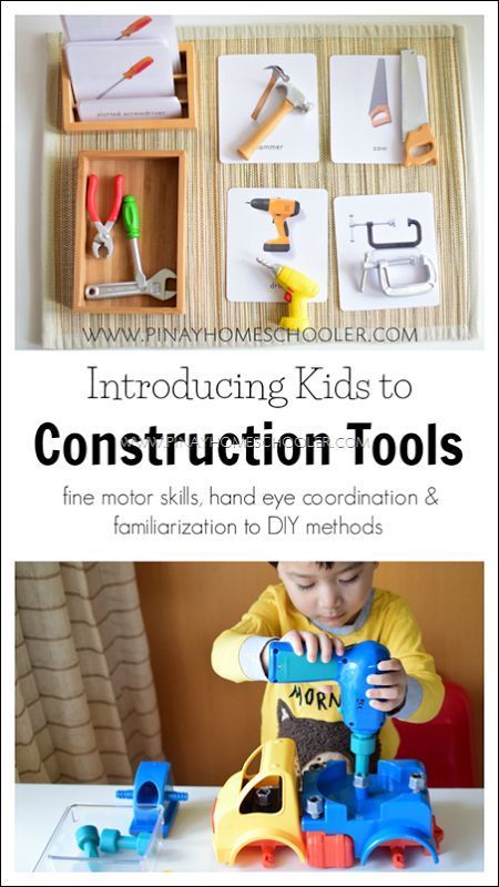 Construction tools Montessori activities Construction Unit, Tools Theme, Practical Life Activities, Construction Activities, Carpentry Skills, Construction Theme, Construction Crafts, Simple Machines, The Warning