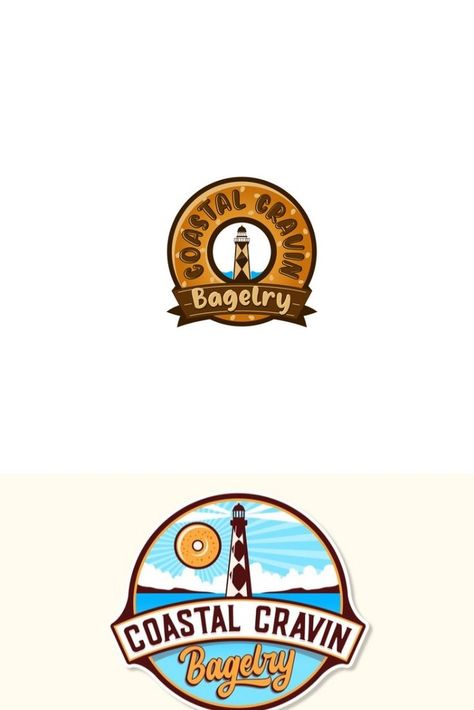 Bagel Shop, Freelancer Website, Coastal Chic, Shop Logo, Branding, ? Logo, Design