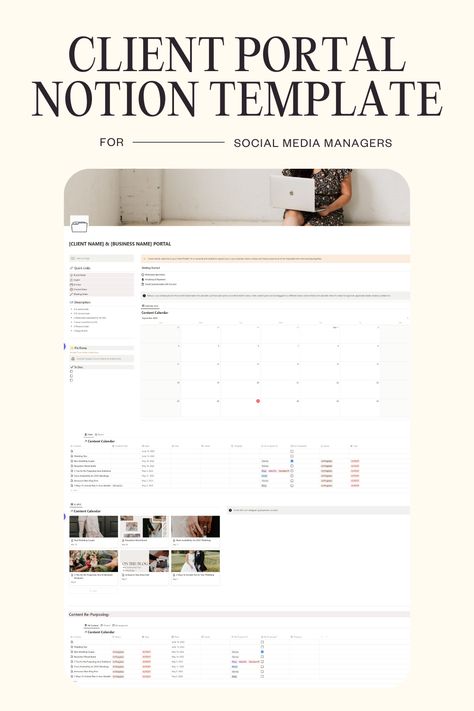 #Notion_For_Social_Media_Manager #Social_Media_Notion_Template #Notion_Layout #Notion_Business Notion For Social Media Manager, Social Media Notion Template, Notion Layout, Notion Template For Work, Notion Business, Organizing Tools, Notion Inspo, Template For Social Media, Notion Ideas