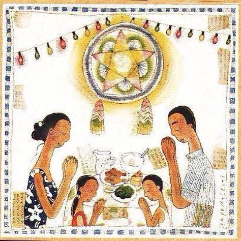 I wanted to make a drawing of a “Filipino Christmas” and this is what I came up with - a simple family together, giving thanks on Christmas Eve. I imagine that the father is a farmer and the mom is busy with household chores and nearby vegetable garden. I drew a modest Christmas dinner of fish (galunggong) and veggies (kangkong). Wishing you the best of the Christmas season! #thesketchingbackpacker #watercolor #sketchbook #sketch #drawing #illustration #sketchpad #art ... Christmas In The Philippines, Paskong Pinoy, Christmas Parol, Filipino Christmas, Value Drawing, Filipino Art, Philippine Art, 3rd Grade Art, Family Drawing