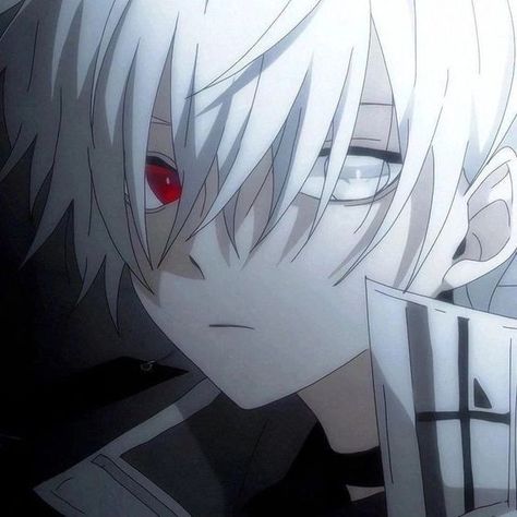 Anime White Hair Boy, Red Hair Anime Guy, Anime Galaxy, 1080p Anime Wallpaper, Anime Shadow, Cool Anime Pictures, Anime Drawings Boy, Anime Eyes, Red Eyes