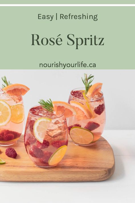 Tailgate Drinks, Summer Spritz, Rose Spritz, Honey Simple Syrup, Easy Summer Cocktails, Fav Food, Soda Water, Cocktail Ingredients, Favourite Food