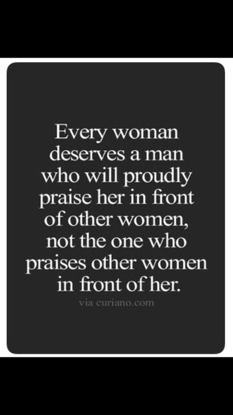 This goes both ways!! Praising another man to your husband will only make him feel worthless.  If you are always trying to turn him into someone else you will lose him! And if you’re always ignoring, mocking, humiliating her but finding time to flirt with other women you will lose her! Other Woman Quotes, How To Flirt, Flirting With Men, Relationship Advice Quotes, Text For Him, Dating Tips For Women, Husband Quotes, Advice Quotes, Flirting Quotes