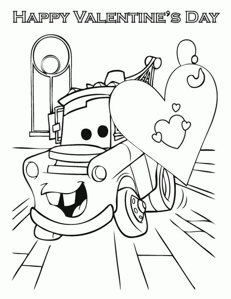 35 Sweet Valentines Coloring Pages To Enjoy | OhLaDe Selamat Hari Valentine, Valentines Day Coloring Page, Valentine Coloring Pages, Heart Coloring Pages, Love Coloring Pages, Disney Valentines, Valentines Day Coloring, Truck Coloring Pages, Cars Coloring Pages