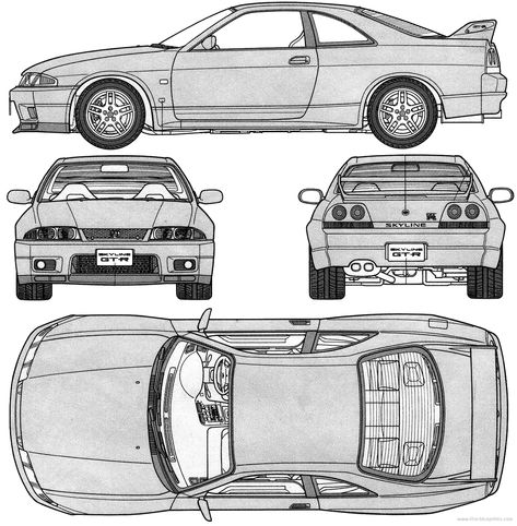 Nissan skyline r33 blueprint Nissan V16, Nissan Skyline R35, Skyline R35, R33 Skyline, Nissan R33, R33 Gtr, Nissan Skyline R33, Nissan Gt R R35, Gtr Skyline