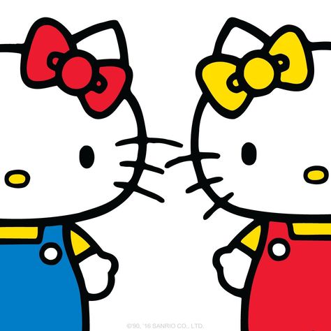 Hello kitty & Mimmy Kitty Clothes, Hello Kitty Clothes, Hello Kitty Characters, Hello Kitty Backgrounds, Friends Wallpaper, Drawings Of Friends, Friends Characters, Cat Icon, Hello Kitty Pictures