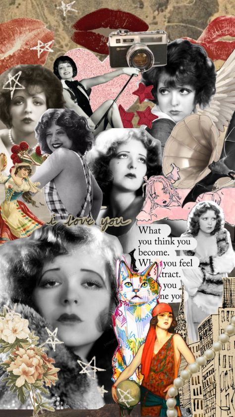 clara bow Bow Aesthetic, Clara Bow, Bow Wallpaper, Emma Rose, Flapper Girl, Black And White Film, Silent Film, Film Aesthetic, Just Girly Things