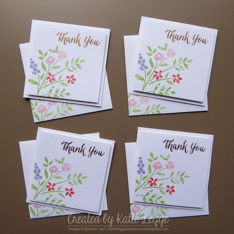 Hello and Merry belated Christmas! Hoping you had a wonderful and relaxing Christmas and Boxing Day. This year we hosted Christmas at our house, which was enjoyable but stressful. It’s always�… 3x3 Cards Ideas, Stampin Up Number Of Years, Note Card Ideas, 3x3 Cards, Cards With Flowers, New Number, Mini Cards, Thanks Card, Stampin Up Card