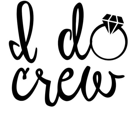 I Do Crew Svg, Bachelorette Hangover Kit, Images Noêl Vintages, Bachelorette Cookies, Bachelor Party Shirts, I Do Crew, Cricut Supplies, Bridal Shirts, Circuit Ideas