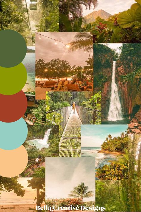 Costa Rica Color Palette, Jungle Color Palette, Colonial Colors, Houses In Costa Rica, Costa Ric, Tropical Colonial, Grade 12, Newborn Nursery, Color Palate