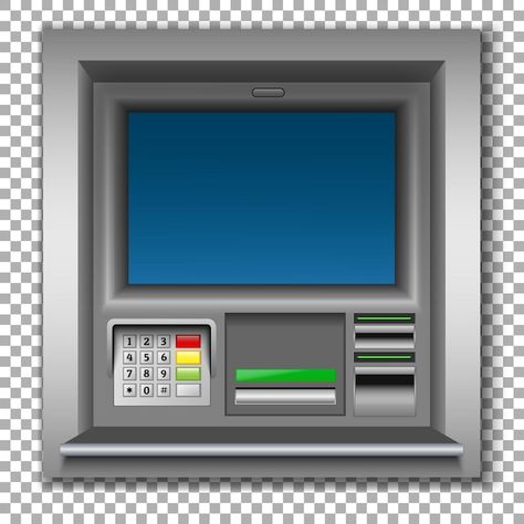 Atm Machine, Cash Machine, Drying Machine, Design Tools, Machine Design, The Building, Vector Photo, Sticker Art, Premium Vector