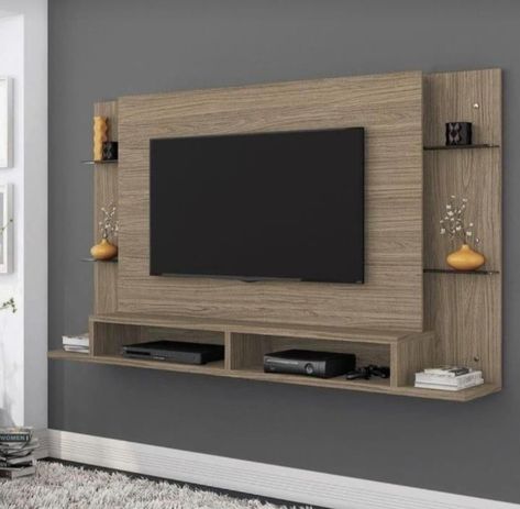 Tv Lounge Design, Small Tv Unit, Painel Home, Lcd Panel Design, Tv Unit Furniture Design, Tv Unit Decor, Modern Tv Wall Units, Tv Unit Furniture, Tv Cabinet Design