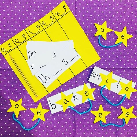 Split Digraph Activities, Phase 5 Phonics Activities, Phase 3 Phonics Activities, Learning To Read Activities, Phonics Crafts, Phase 5 Phonics, Phase 3 Phonics, Reading Readiness, Eyfs Ideas