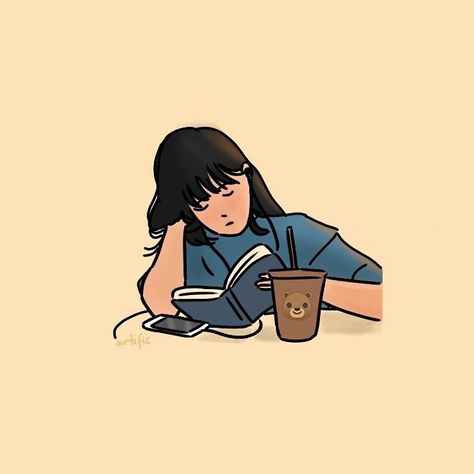 Pfp Related To Music, Listen To Music Cartoon, Cartoon Studying Aesthetic, Listen Music Aesthetic Art, Listening To Music Aesthetic Drawing, Girl Studying Aesthetic Drawing, Solo Girl Aesthetic, Cartoon Listening To Music Aesthetic, Study Girl Drawing