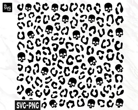 Skull Leopard Print, Leopard Skull, Barn Wood Crafts, Skull Svg, Doodle Fonts, Halloween Pattern, Skull Pattern, Stencil Diy, Journal Doodles