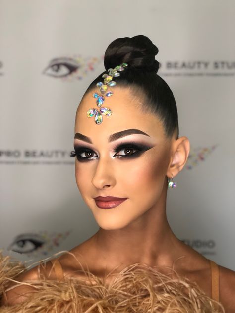 Ballroom Competition Hair Hairstyles, Latin Competition Hair, Ballroom Competition Makeup, Ballroom Competition Hair, Dance Competition Makeup, Latin Hairstyles, Ballroom Makeup, Ballroom Hairstyles, Dancesport Hair