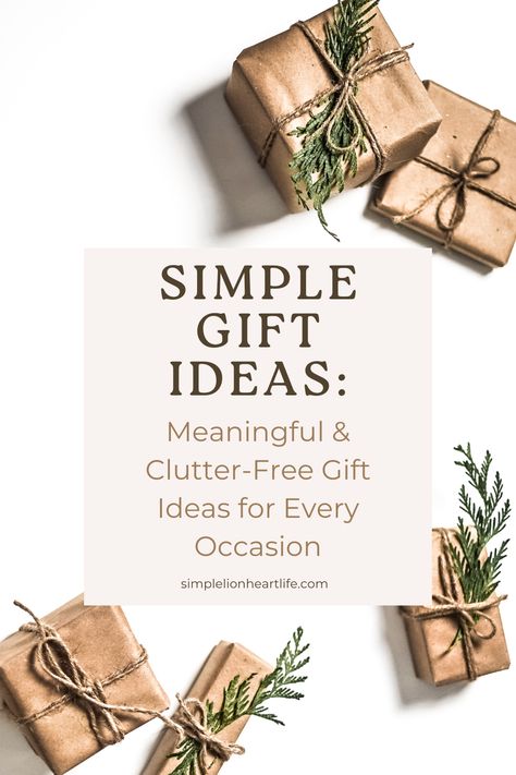 Are you tired of giving and receiving cluttered gifts that end up unused? Explore 'Simple Gift Ideas: Meaningful and Clutter-Free Gift Ideas for Every Occasion', a curated selection of gift ideas that are as meaningful as they are clutter-free. Whether it's for a birthday, graduation or just a simple 'thank you', find out how you can give and receive the perfect, thoughtful gift without the unnecessary extras. Small Everyday Gifts, Most Thoughtful Gifts, Gift Ideas For Masculine Girlfriend, Cheap Thoughtful Gifts, Handcrafted Gift Ideas, Giving Gifts Aesthetic, Thoughtful Thank You Gifts, Simple Thank You Gifts, Simple Birthday Gift Ideas