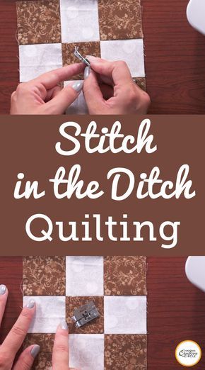 Sewing Shirt Pattern, Stitch In The Ditch Quilting, In The Ditch Quilting, Stitch In The Ditch, Sewing Shirts, Shirt Sewing Pattern, Beginner Sewing Projects Easy, Leftover Fabric, Quilting For Beginners