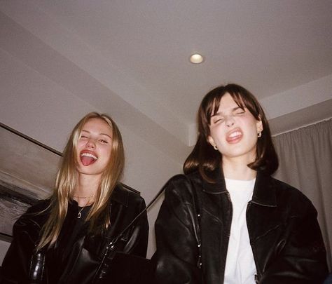 daisy and lily calloway | addicted/calloway sisters series Friend Photoshoot, Teenage Dream, Instagram Inspo, Friend Photos, Friend Pictures, Get Better, Aesthetic Photo, Leather Jackets, Film Photography