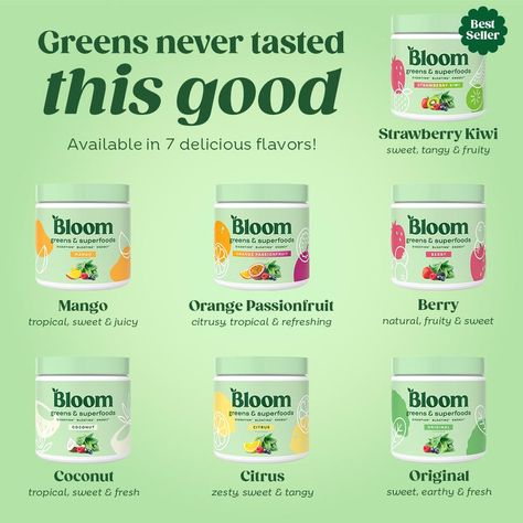 30ct Bloom Nutrition Greens and Superfoods Powder - Probiotics for Digestive Health & Bloating Relief for Women, Digestive Enzymes for Gut Health, Best Tasting Greens Bloom Greens And Superfood, Bloom Nutrition Greens, Bloom Greens, Superfoods Powder, Bloom Nutrition, Prebiotics And Probiotics, Strawberry Kiwi, Tiktok Shop, Digestive Enzymes