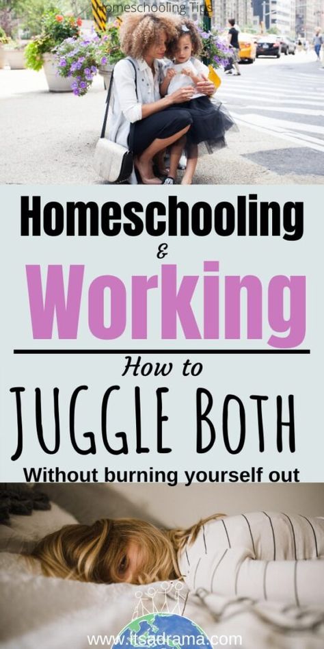 Homeschooling and working full time from home mom? Want to know how to go about balancing both? Check out these 7 surefire ways that you can make both work! #homeschool #homeschooling #workfromhome Benefits Of Homeschooling, Homeschool Advice, Productive Work, How To Juggle, Funny Tips, Homeschool Tips, How To Start Homeschooling, Homeschool Schedule, Homeschool Planning