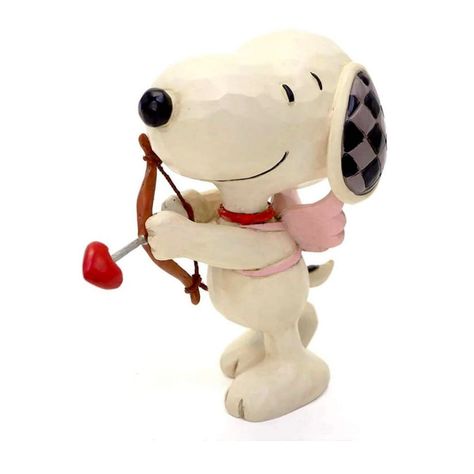 Snoopy is here to help you find your special someone with this adorable cupid miniature resin stone figurine! .6cm Snoopy stone resin figurine is uniquely handcrafted and hand-painted in Jim Shore’s signature folk art style. Now, Snoopy is ready to spread the love in the air! Material: Stone Resin Dimensions: 7.5cm(h) x 4cm (w) x 5cm (l) / 3" H x 1.5" W x 2" L Presentation: Branded box Cupid Love, Miniature Figurine, Snoopy Love, Jim Shore, Mini Figurine, Peanuts Gang, Cute Stuffed Animals, Miniature Figurines, Wood Carving