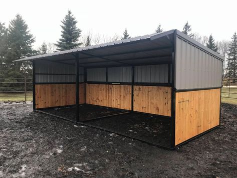 100% steel design Fully Assembled Portable ALL MAJOR CREDIT CARDS ACCEPTED-FINANCING AVAILABLE Horse Storage, Pasture Shelter, Horse Shelters, Paddock Trail, Tack Room Organization, Horse Pasture, Horse Shed, Livestock Shelter, Horse Farm Ideas