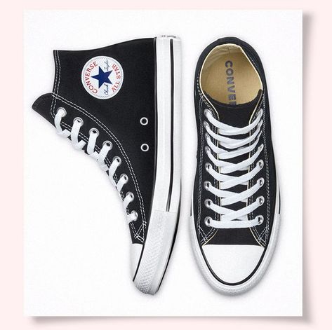 Black High Top Shoes, New Converse, Black Converse, Casual Trainers, Black High Tops, Star Sneakers, Converse Chuck Taylor High, Chuck Taylors High Top, Converse Chuck Taylor All Star