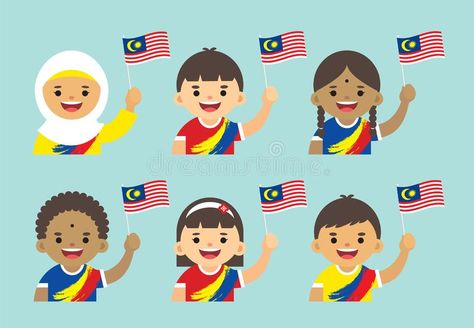 Malaysia Independence Day - Malaysian holding Malaysia flag. Malaysia Independen , #Ad, #Malaysian, #holding, #flag, #Malaysia, #Independence #ad Malaysia Illustration Graphic Design, Independence Day Illustration, Malaysia Independence Day, Independence Day Greeting Cards, Bride And Groom Cartoon, Kids Graphic Design, Independence Day Greetings, Independence Day Poster, Malaysia Flag