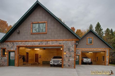 Golden Eagle Log and Timber Homes : Photo Gallery Timber Home Exterior, Log Cabin Renovation, Log Homes Exterior, Log Cabin Exterior, Log And Timber Homes, Camp Cabin, Lodge Ideas, Cabin Renovation, Timber Frame House