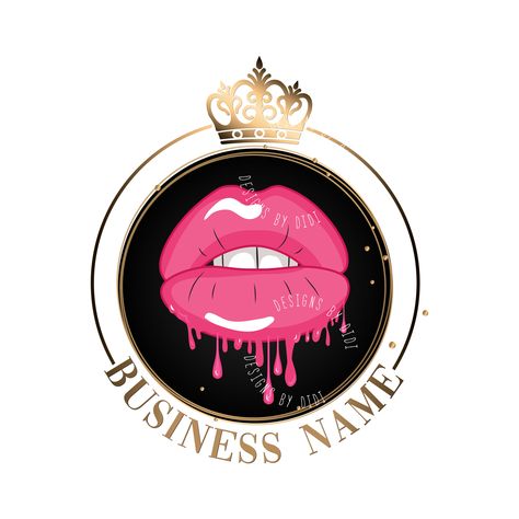 Lips custom logo, dripping lips logo, pink lips crown logo, beauty logo, makeup logo, esthetician logo, graphic design, branding package Esthetician Logo, Lips Logo, Beauty Logo Makeup, Lip Logo, Logo Makeup, Rose Gold Crown, Dripping Lips, Makeup Logo, Logo Beauty