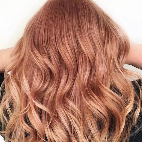 Rose Gold Hair: The Trend That Keeps Coming Back | Wella Professionals Rose Gold Hair Colour, Back Of Woman, Copper Rose Gold Hair, Mixing Hair Color, Rose Gold Hair Brunette, Pale Blonde Hair, Rose Gold Balayage, Gold Hair Colors, Hair Color Rose Gold