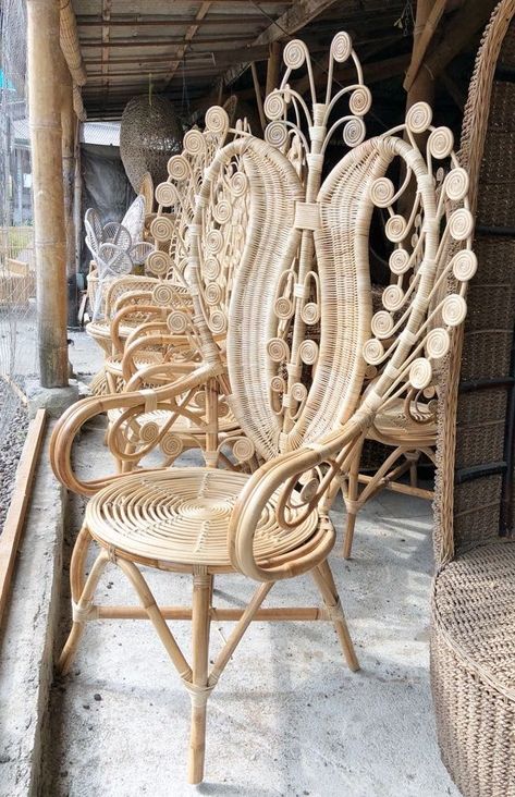 from : Homevestures Wicker Peacock Chair, Bed Inspiration, Peacock Chairs, Beds Ideas, Violin Art, Peacock Chair, Bedding Inspiration, Chair Size, Cane Furniture