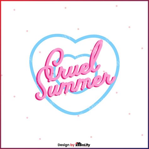 Cruel Summer Tattoo, Outfit Tour, Cruel Summer Taylor Swift, Heart Taylor Swift, Taylor Swift Design, Taylor Swift Svg, Taylor Swift Tshirt, Taylor Swift Cake, Summer Logo