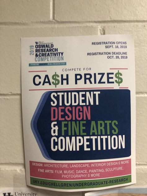 This is a poster I found advertising cash prizes that can be competed for and won. It is a student design and fine arts competition. Where did this money come from? How much can you win? What do you do in this competition? Student Design, Art Competitions, Cash Prize, Design Student, Music Photography, Week 1, A Student, Fine Arts, Sculpture