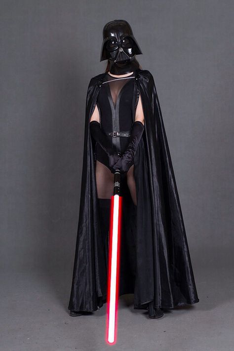 Diy Darth Vader Costume, Female Sith Cosplay, Female Darth Vader Costume, Star Wars Female Sith, Star Wars Female, Darth Vader Costume, Darth Vader Cosplay, Female Sith, Sith Cosplay