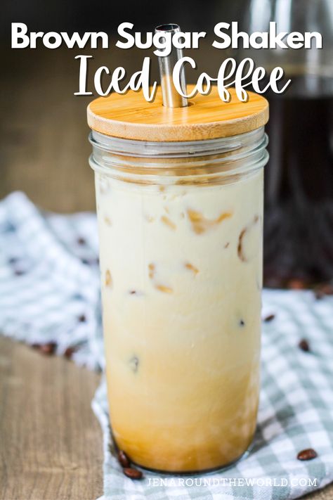 Coffee From Starbucks, Homemade Iced Coffee Recipe, Iced Latte Recipe, Save Myself, Homemade Iced Coffee, Make Brown Sugar, Iced Coffee Recipe, Coffee Shake, Iced Coffee At Home