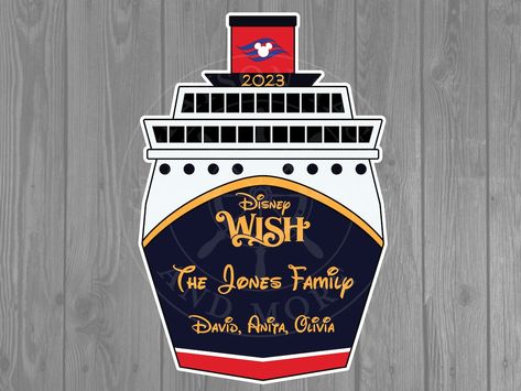 Disney Wish Cruise, Cruise Scrapbook Pages, Cruise Magnets, Disney Cruise Door Decorations, Disney Cruise Magnets, Carnival Ships, Disney Cruise Door, Disney Wish, Cruise Scrapbook