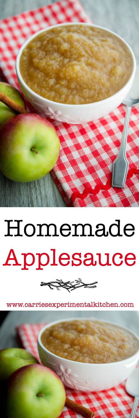 Make your own Homemade Applesauce with fresh picked apples, sugar and spices. The best part is you can make it chunky or smooth, just the way you like it. Nostalgia Recipes, Homemade Apple Sauce, Homemade Applesauce Recipes, Kitchen Nostalgia, Apple Treats, Applesauce Recipe, Sweet Sauces, Apple Sauce Recipes, Homemade Stuff