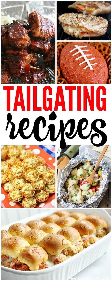 Tailgating Recipes for Football Season and Game Day! All of your favorite Appetizers, Dips, Finger Foods, and Snacks for the Big Game! Easy Tailgate Food, Football Tailgate Food, Super Bowl Essen, Salad Sayur, Healthy Superbowl Snacks, Football Party Food, Appetizer Ideas, Tailgating Recipes, Salad Pasta