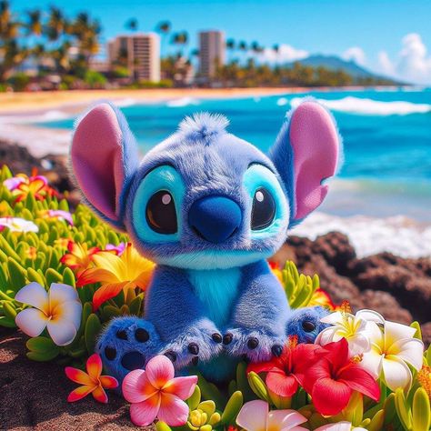 which of these character spring scenes is your favorite? 🌸 Created a few more of these fantasy live action spring scenes. “In the tapestry … | Instagram Stitch Pics, Disney Stitch Tattoo, Pikachu Wallpaper Iphone, Lilo And Stitch 2002, Spring Scenes, Stitch Merchandise, Stitch Things, Baby Stitch, Stitch Drawings