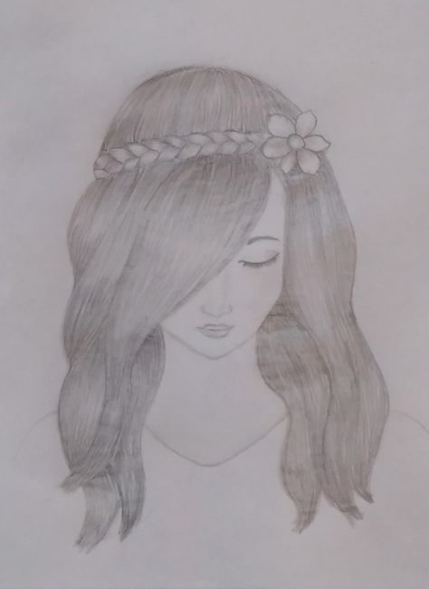 Farjana Drawing Academy, Easy Shading, Farjana Drawing, Drawing Girls, Teddy Day, Girl Sketch, Cool Art Drawings, Girl Drawing, Beautiful Hair